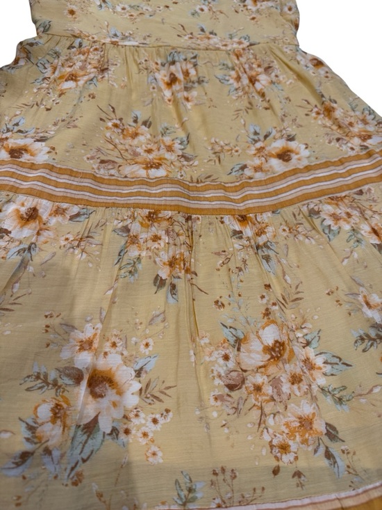 💜5/$50💜 Sweet Wanderer Floral Mustard Midi Dress - Picture 6 of 10